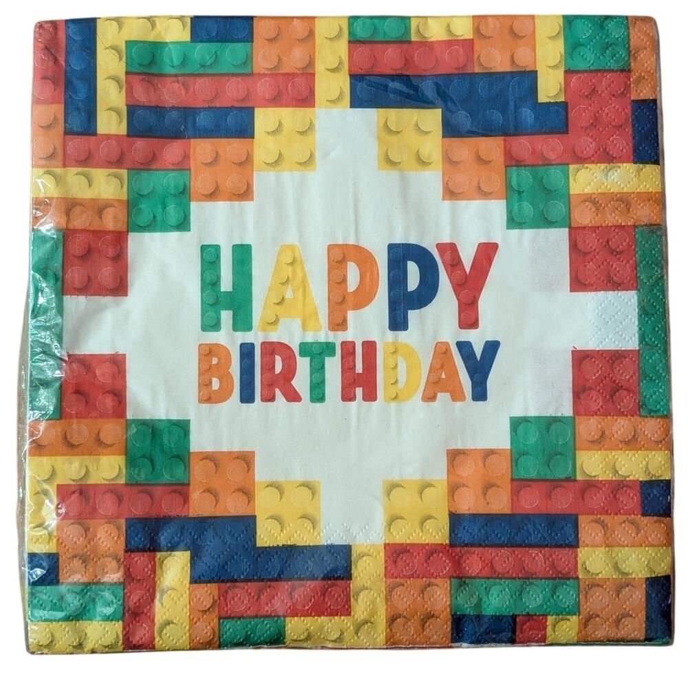 Lego Happy Birthday Napkins Set of 20